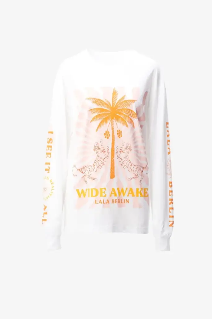 Lala Berlin Igor Longsleeves cotton wide awake white Letzter Tag