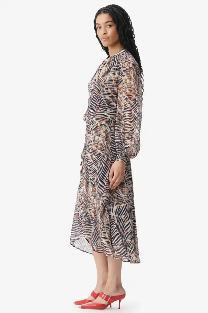 Lala Berlin Dress Delio viscose zebra shibori Zeitbegrenzte Promotion