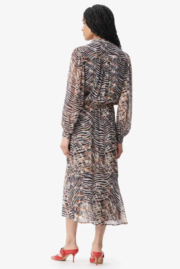 Lala Berlin Dress Delio viscose zebra shibori Zeitbegrenzte Promotion