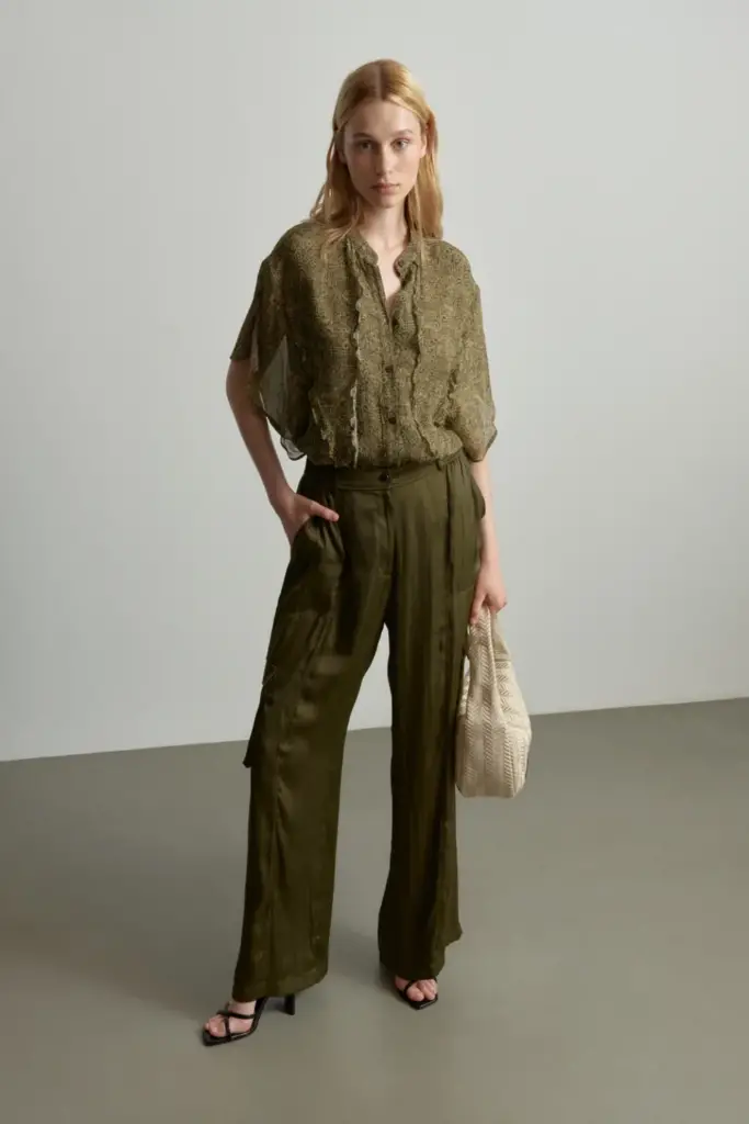 Lala Berlin Blouse Benaja viscose maze garden Bis zu 50% Rabatt