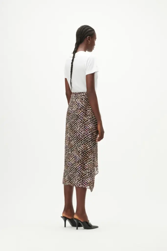 Lala Berlin Skirt Sidney viscose floral heritage Super Rabatt
