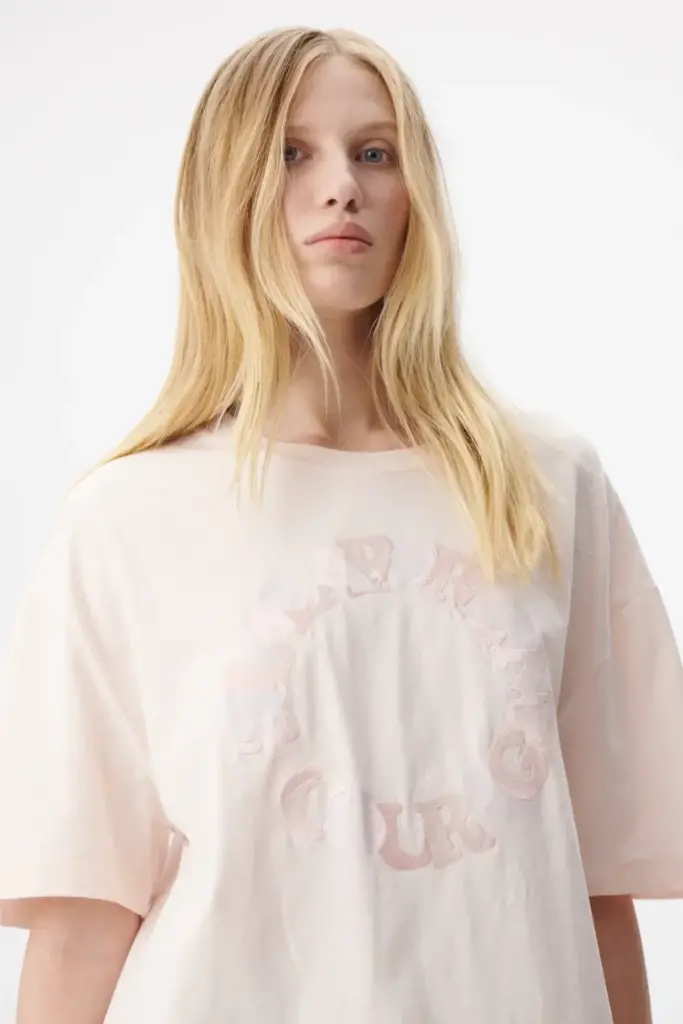 Lala Berlin T-Shirt Celia cotton encourage rosewater Begrenzt auf 3 Tage