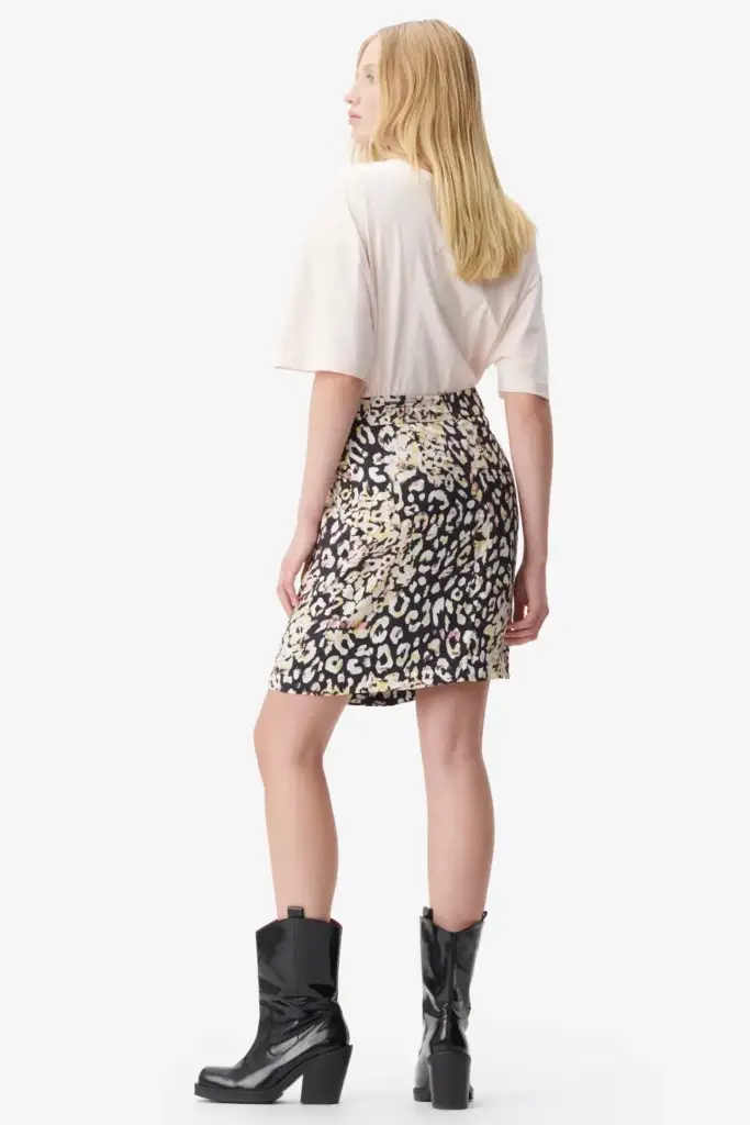 Lala Berlin Skirt Saraya viscose floral leo Speichern exportieren