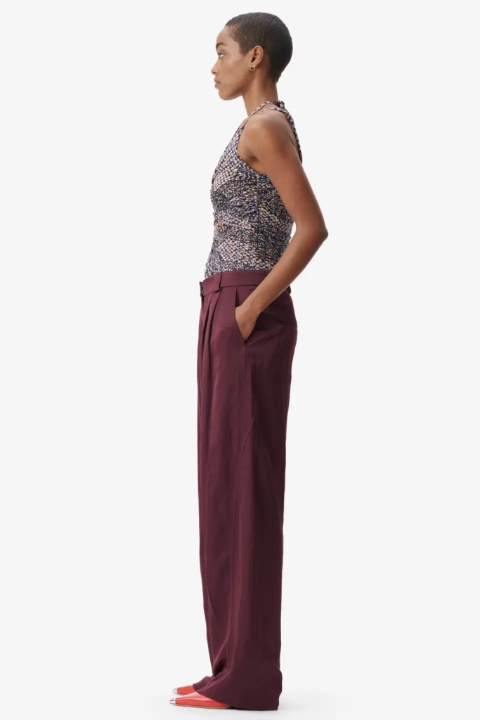 Lala Berlin Pants Pevella viscose/linen blend fudge zollfrei