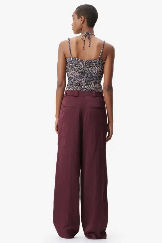 Lala Berlin Pants Pevella viscose/linen blend fudge zollfrei