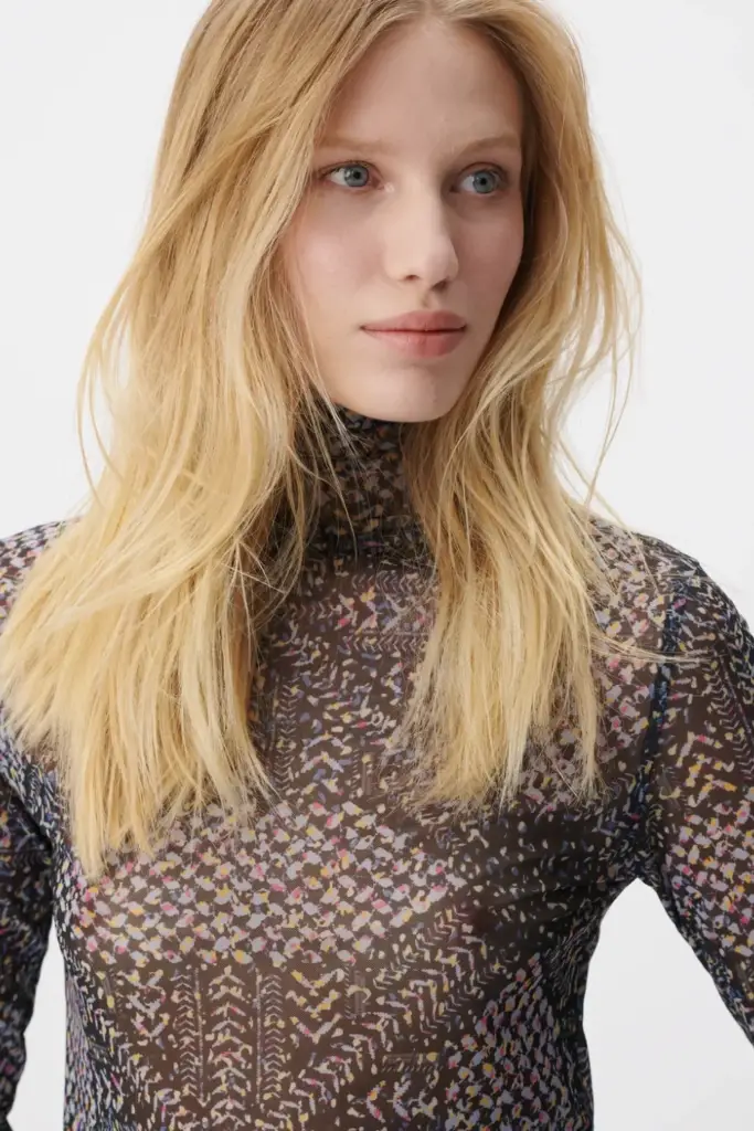 Lala Berlin Longsleeve Carolyn polyester mix heritage star black 50% Rabatt für begrenzte Zeit