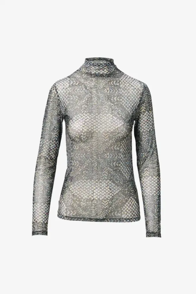 Lala Berlin Longsleeve Carolyn polyester mix heritage star black 50% Rabatt für begrenzte Zeit