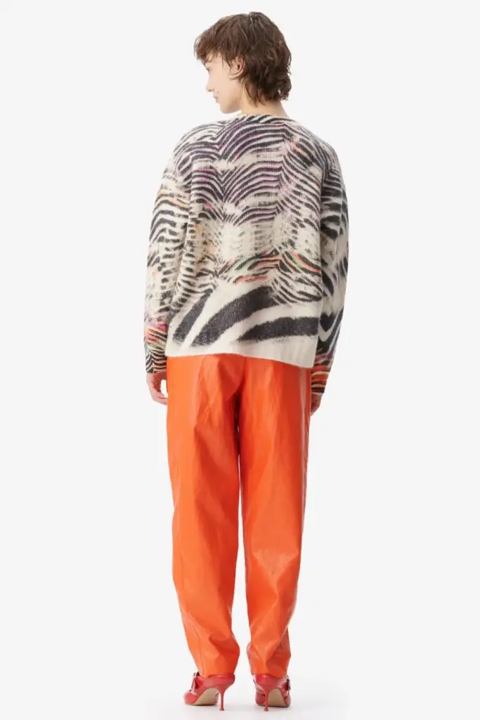 Lala Berlin Jumper Kacylito wool mix zebra shibori Auslauf
