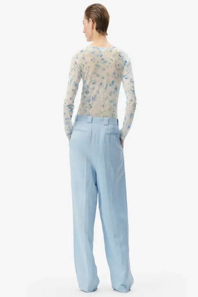 Lala Berlin Longsleeve Caro polyester mix sky leo love Limitierter Zeitrabatt
