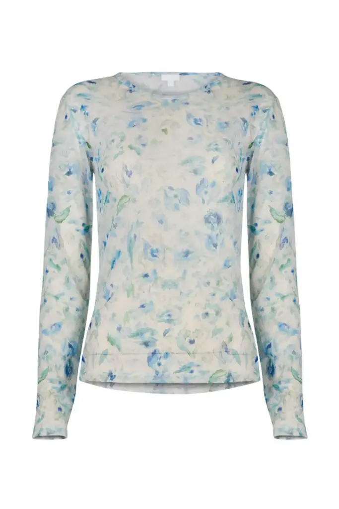 Lala Berlin Longsleeve Caro polyester mix sky leo love Limitierter Zeitrabatt