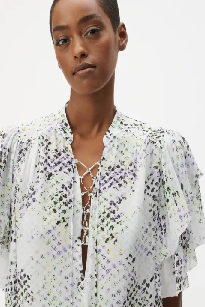 Lala Berlin Top Tenya viscose dotty heritage Fabrik Onlineshop
