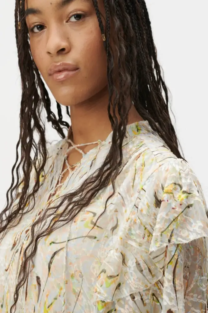 Lala Berlin Top Tenya silk mix heritage wave Fabrikpreis