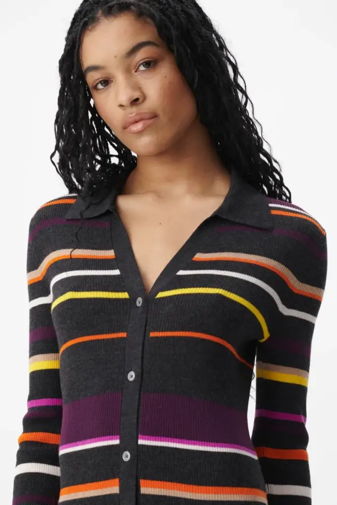 Lala Berlin Cardigan Kalliani wool multicolor stripe Günstig kaufen