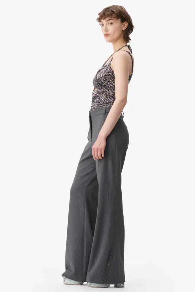 Lala Berlin Top Tamiki viscose mix heritage star black Exklusivangebot
