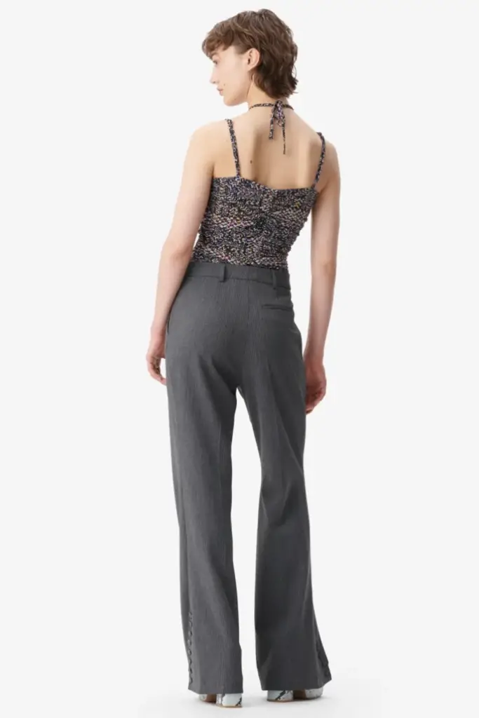 Lala Berlin Top Tamiki viscose mix heritage star black Exklusivangebot