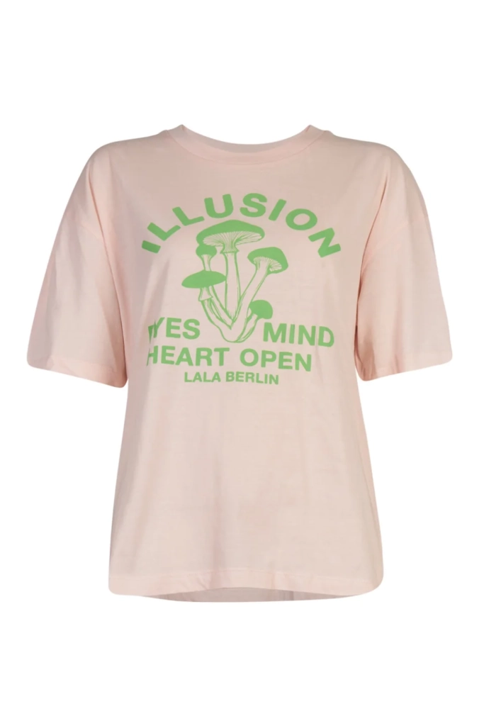 Lala Berlin T-Shirt Celia cotton illusion sea shell Weihnachtsangebot