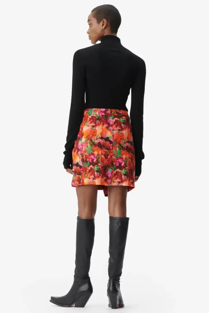 Lala Berlin Skirt Solea viscose shibori flower Lagerräumung
