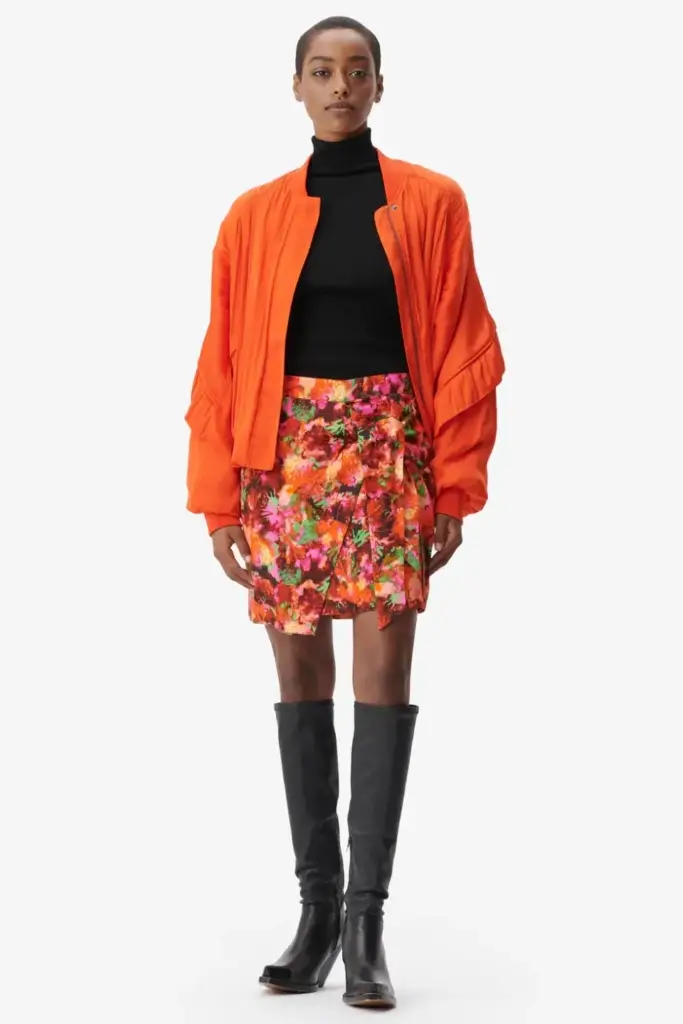 Lala Berlin Skirt Solea viscose shibori flower Lagerräumung