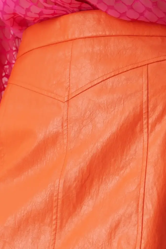 Lala Berlin Skirt Skyla viscose mix paprika Heißer Verkauf