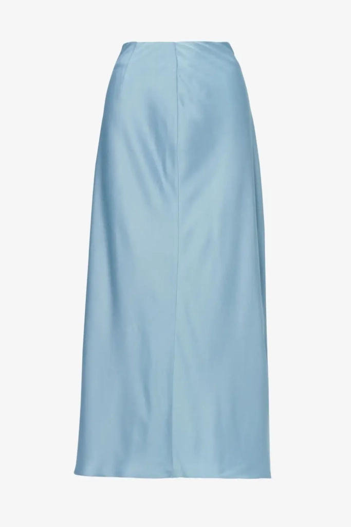Lala Berlin Skirt Sasai viscose mix faded denim Neueste Mode