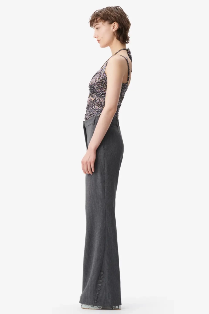 Lala Berlin Pants Pinka polyester mix anthracite stripe Blitzangebot