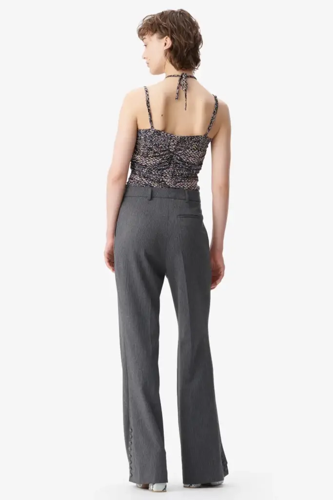 Lala Berlin Pants Pinka polyester mix anthracite stripe Blitzangebot