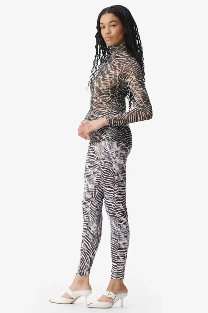Lala Berlin Legging Leonie polyester mix dark zebra shibori Super Sparpreis