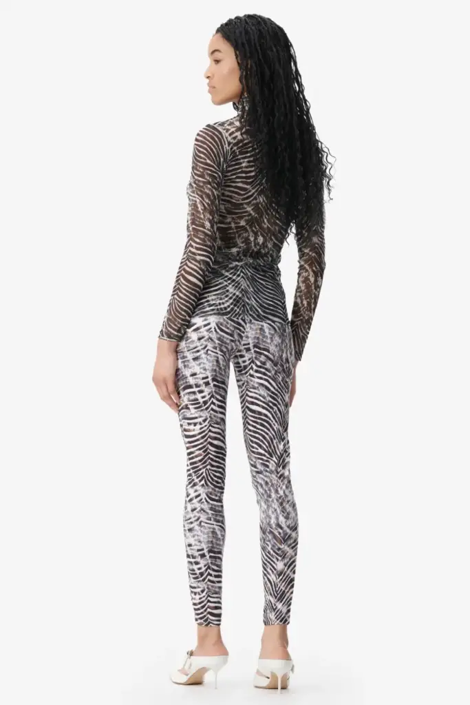 Lala Berlin Legging Leonie polyester mix dark zebra shibori Super Sparpreis