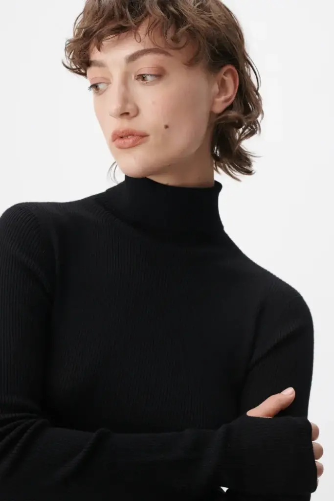 Lala Berlin Jumper Kalliopi wool black Begrenzte Freigabe