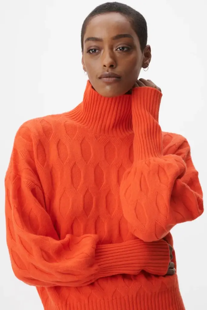 Lala Berlin Jumper Kaito wool mix paprika Neueste Stile