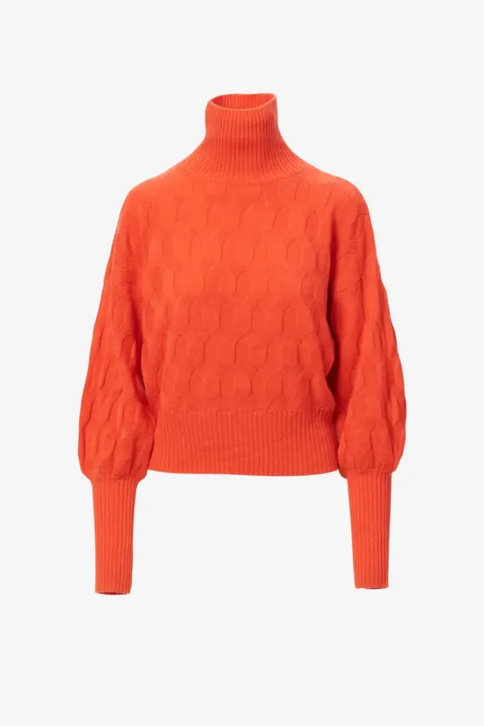 Lala Berlin Jumper Kaito wool mix paprika Neueste Stile