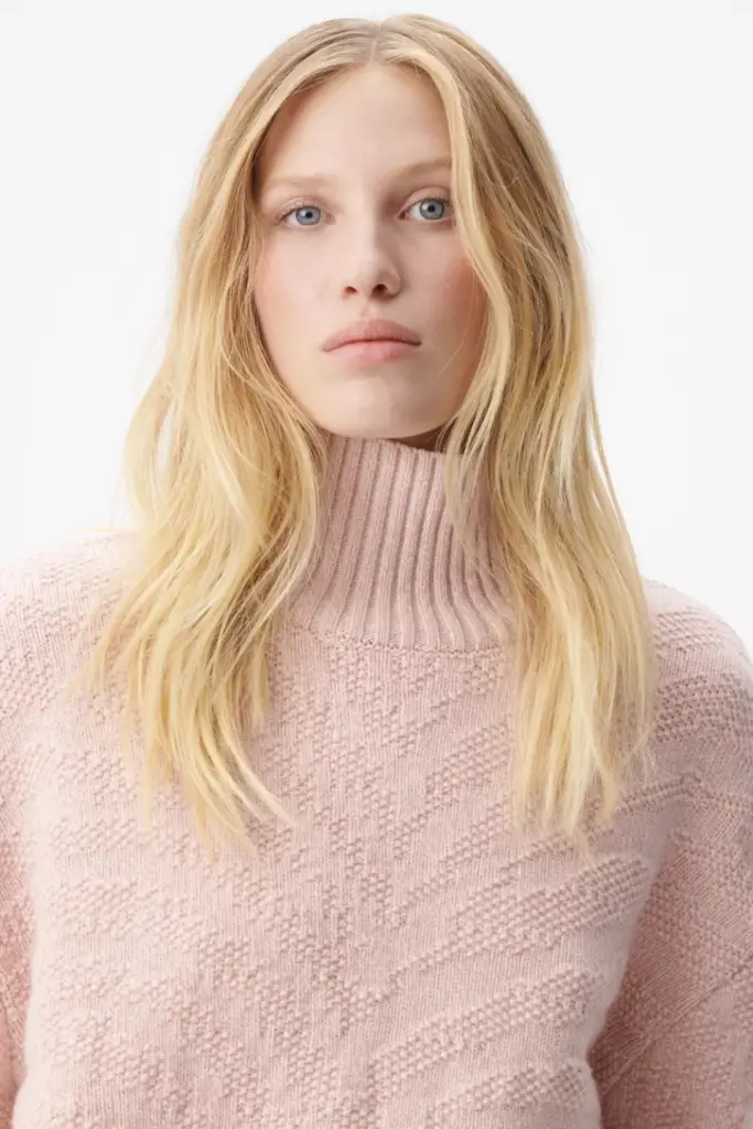 Lala Berlin Jumper Kaariyna wool mouline rosewater Letzte 2 Tage
