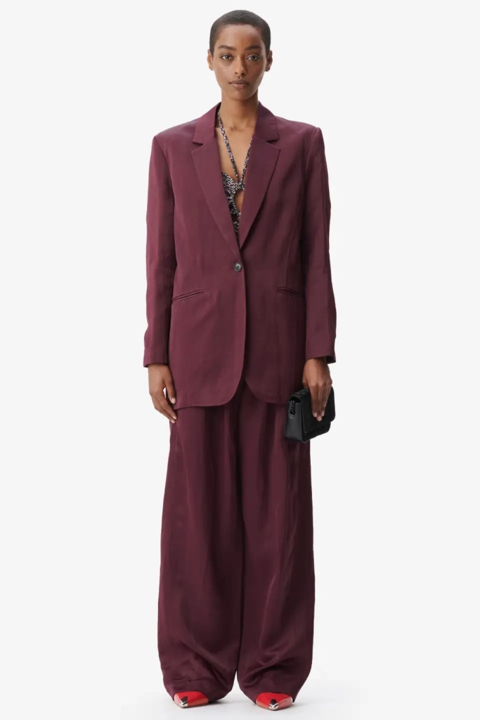 Lala Berlin Jacket Jupi viscose/linen blend fudge Letzter Tag
