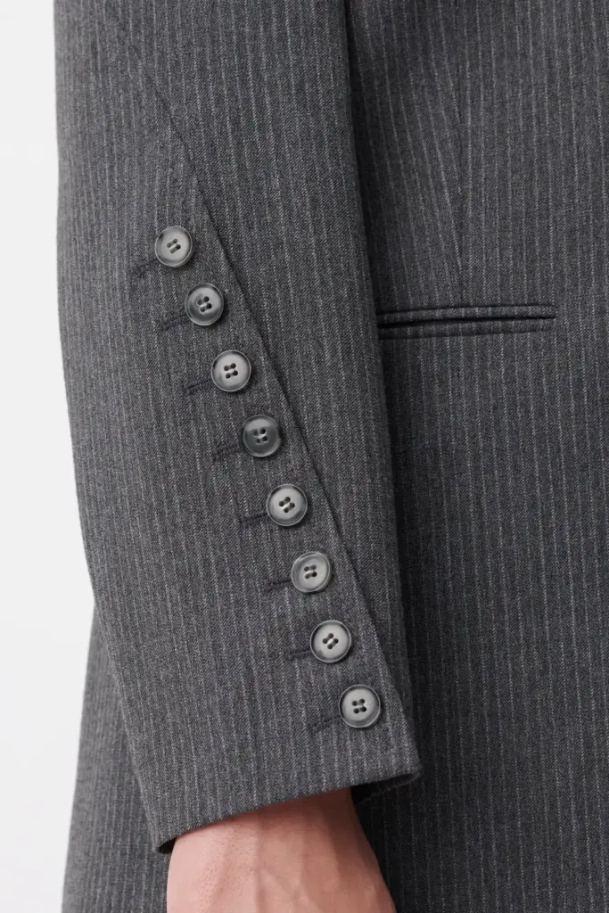 Lala Berlin Jacket Jula polyester mix anthracite stripe Zeitbegrenzte Promotion