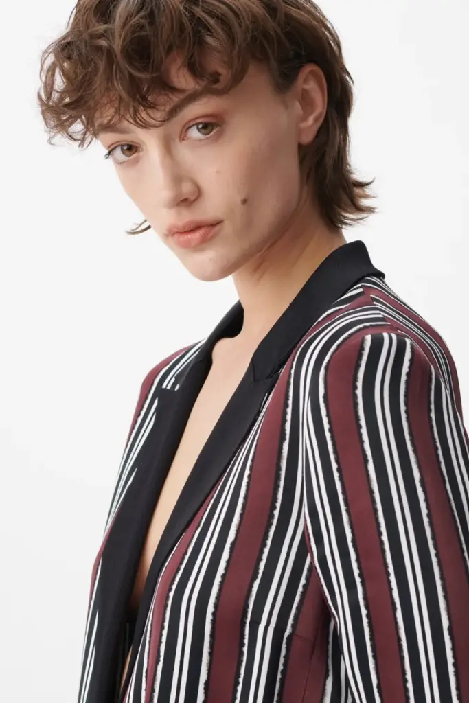 Lala Berlin Jacket Jella viscose shibori stripe Bis zu 60% Rabatt
