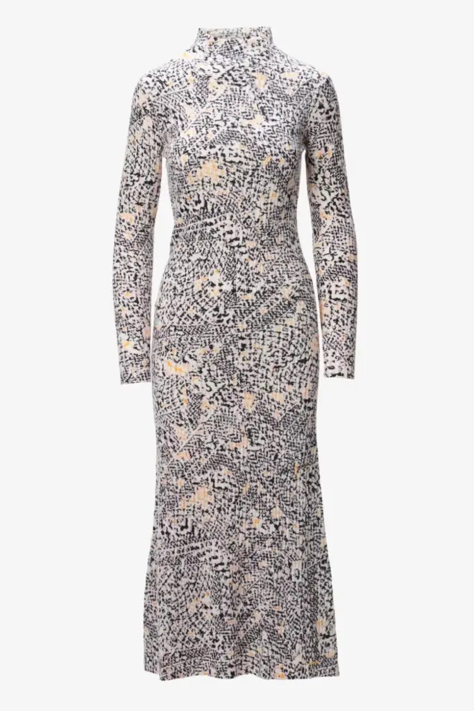 Lala Berlin Dress Kato wool heritage garden Nur für heute