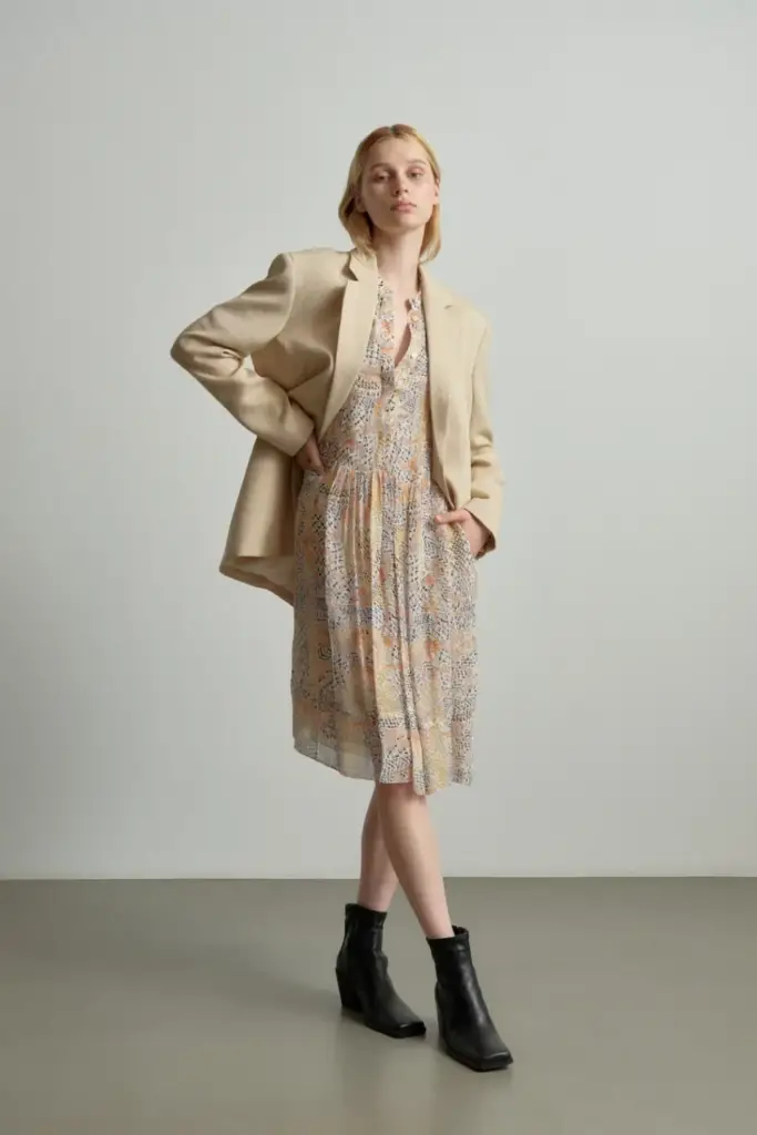 Lala Berlin Dress Dirka viscose heritage garden Discount Store für neue Produkte