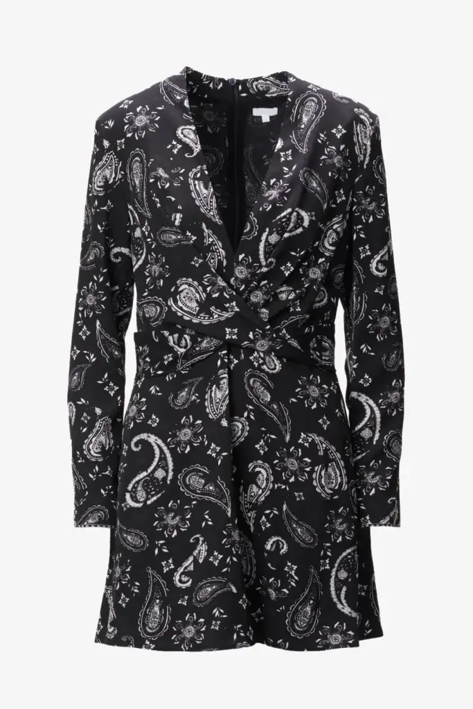 Lala Berlin Dress Dine viscose paisley stars Super Rabatt