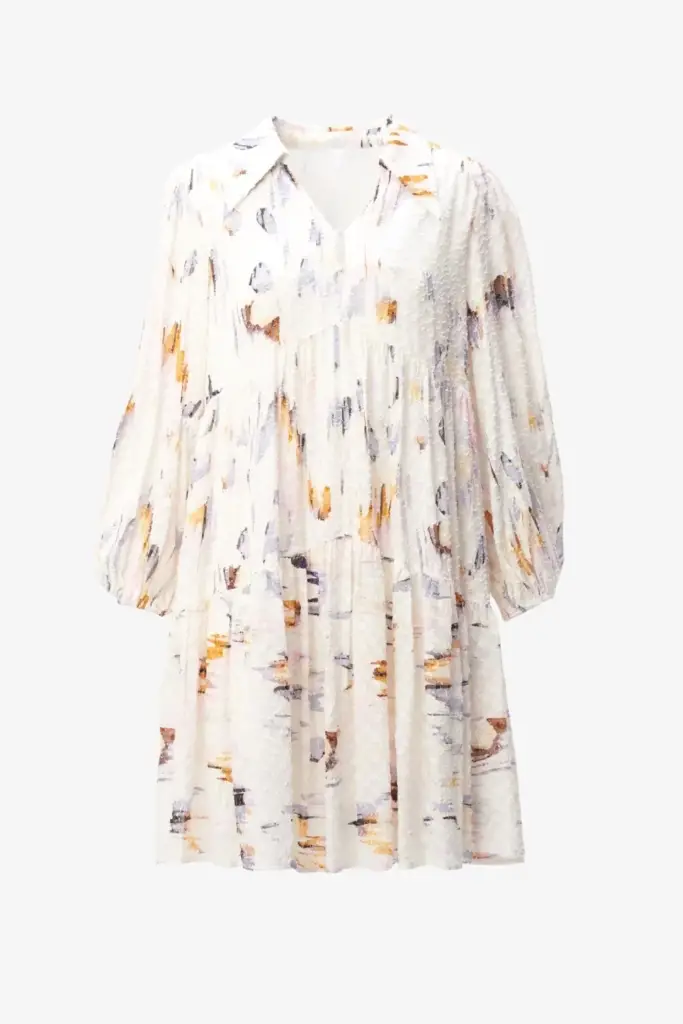 Lala Berlin Dress Dille viscose floral fountain pink 50% Rabatt mit kostenlosem Versand