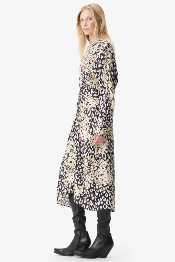 Lala Berlin Dress Diala viscose floral leo Clearance-Verkauf