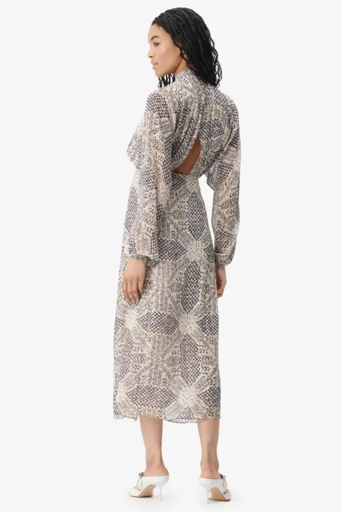 Lala Berlin Dress Dara viscose heritage star vanilla zollfrei