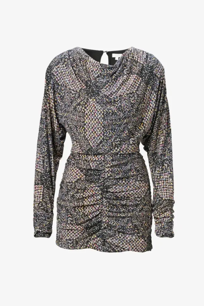 Lala Berlin Dress Danka viscose mix heritage star black Rabatte dieses Monats