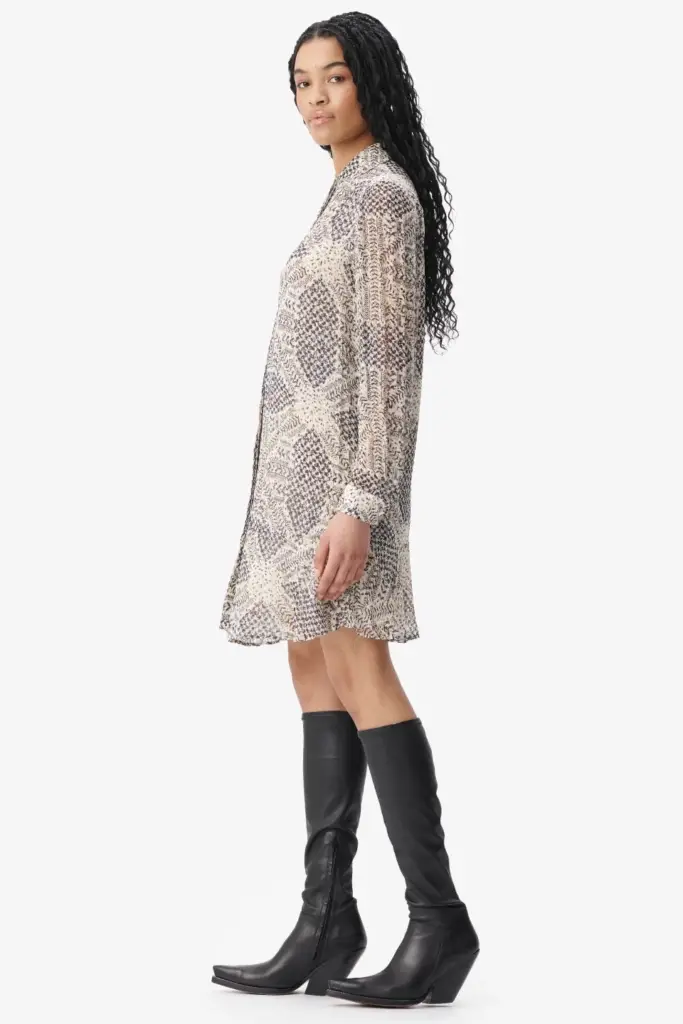 Lala Berlin Dress Dandara viscose heritage off white 2025