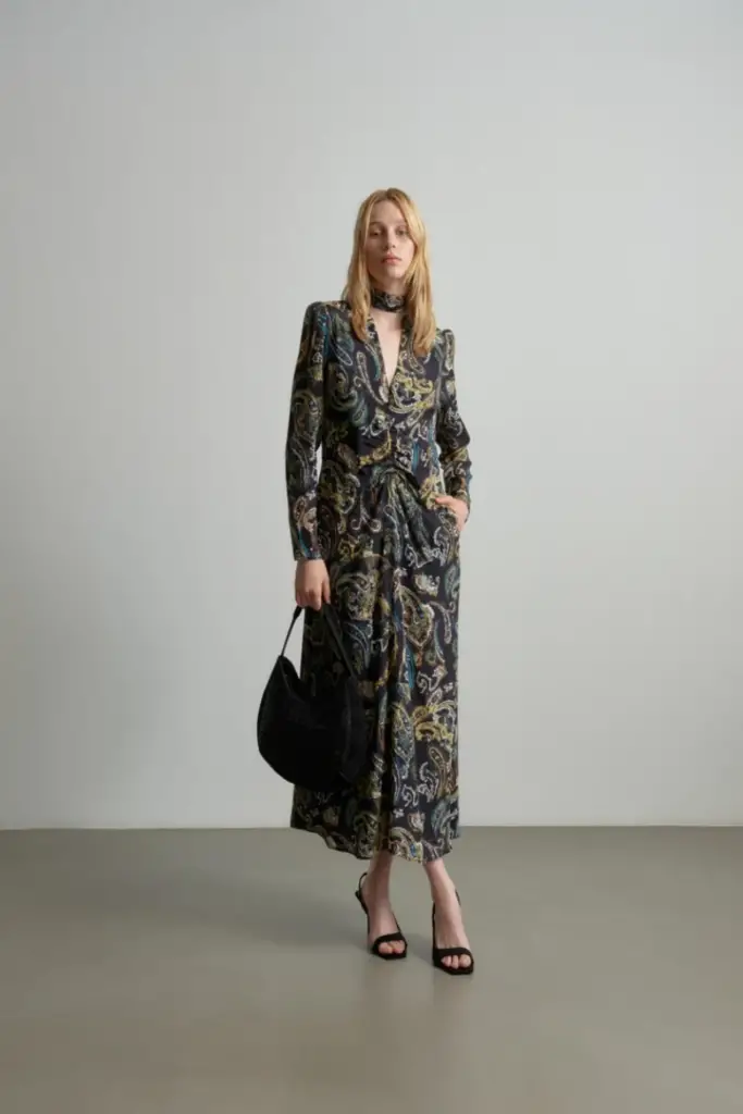 Lala Berlin Dress Damaso viscose/silk blend paisley park Online