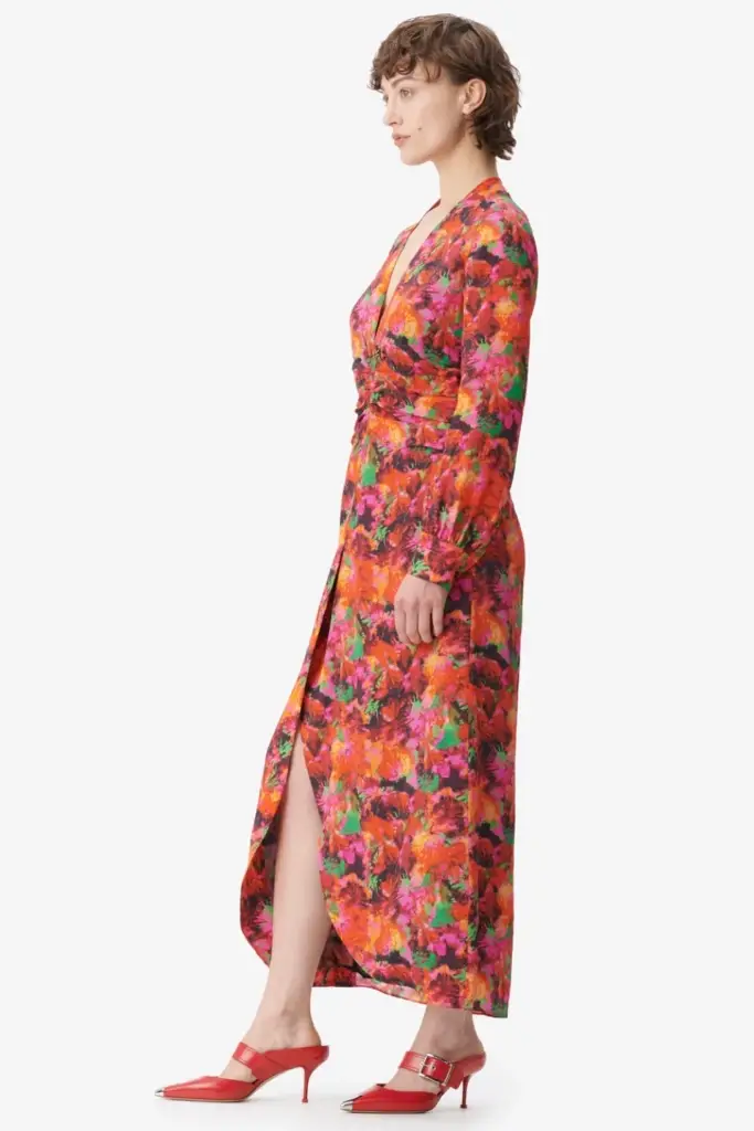 Lala Berlin Dress Damala viscose/silk blend shibori flower Outlet