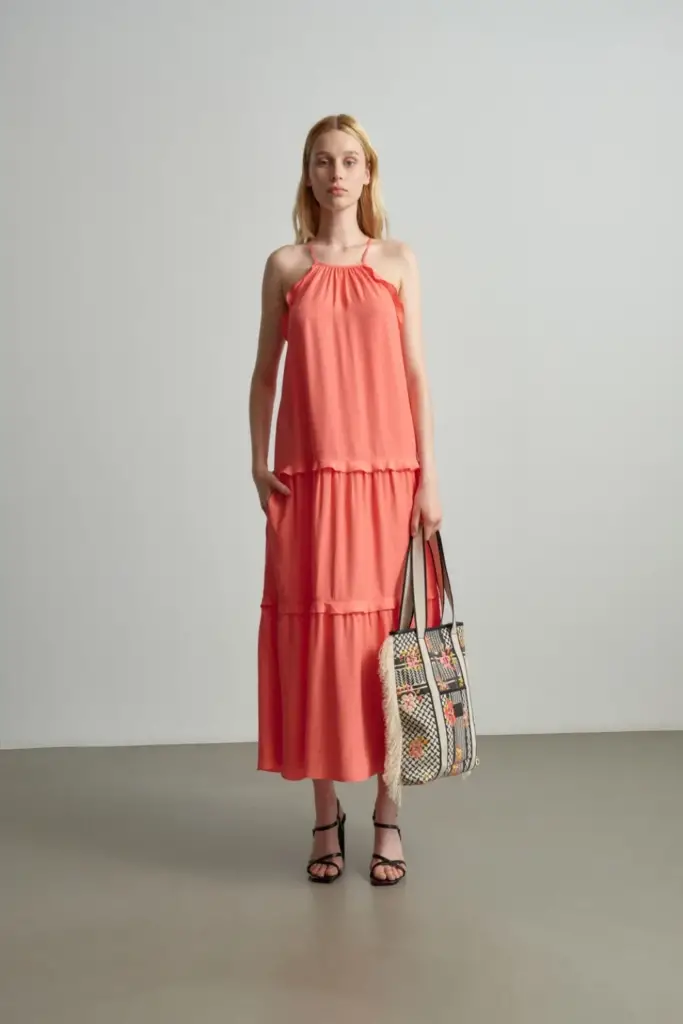 Lala Berlin Dress Daau viscose underwater melon Angebote