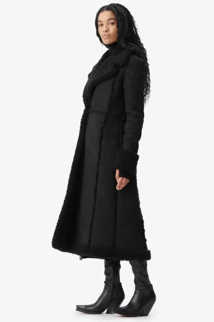 Lala Berlin Coat Osia polyester heritage star black Hotsell