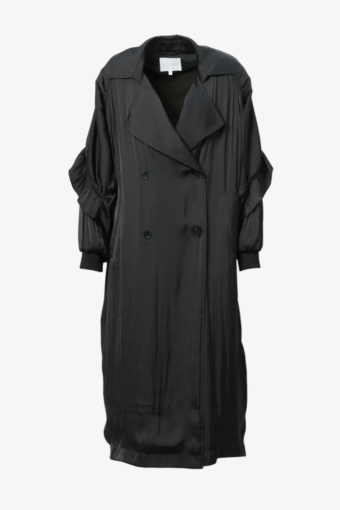 Lala Berlin Coat Olaya polyester mix black Fabrikverkauf