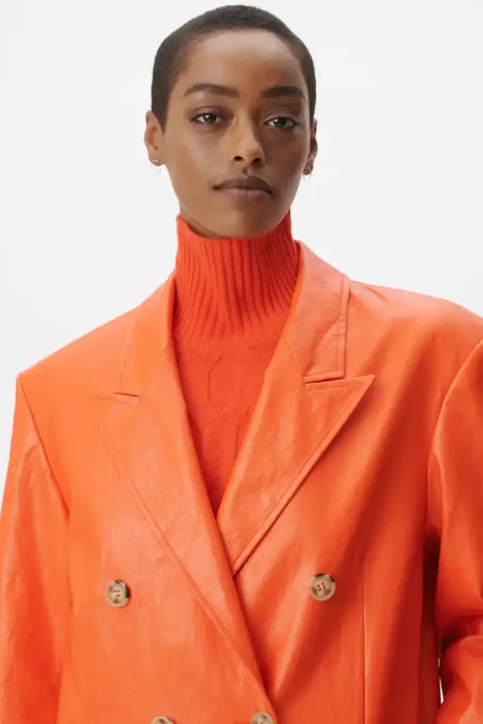 Lala Berlin Coat Odith viscose mix paprika Meist gekauft
