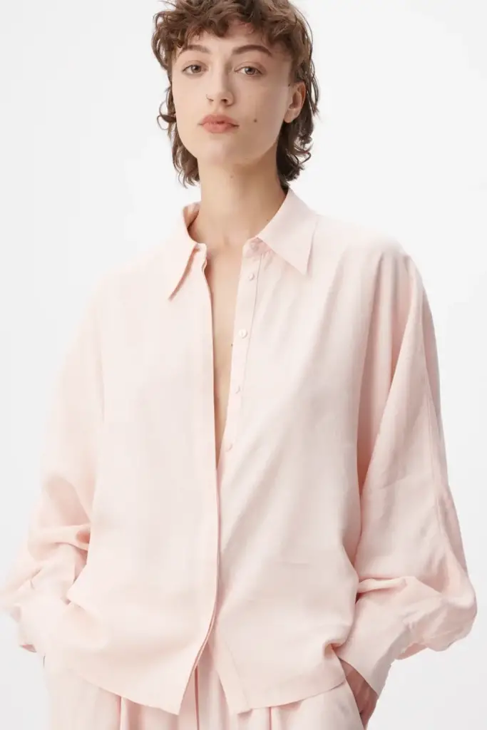 Lala Berlin Blouse Buccia viscose mix lalagram peach blush Fabrik Onlineshop